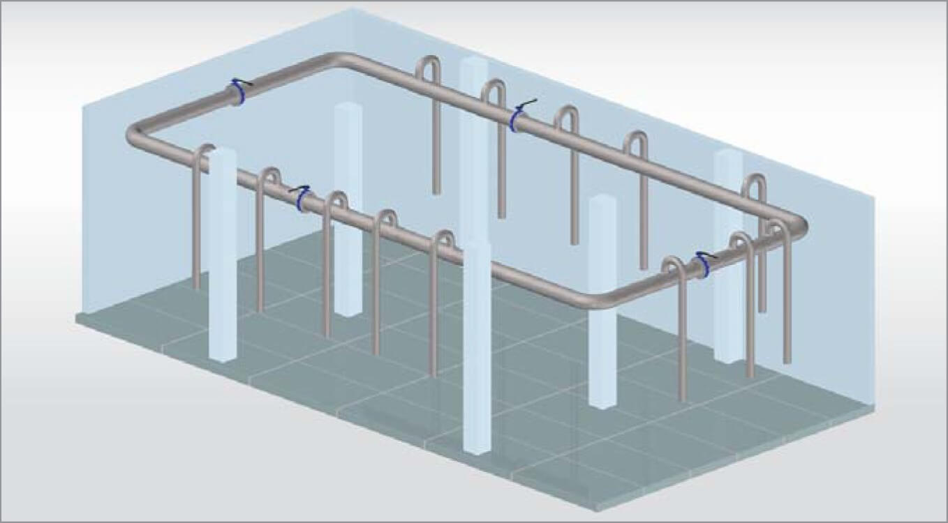 Compressed air ring main