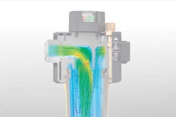 Optimum flow distribution of compressed air