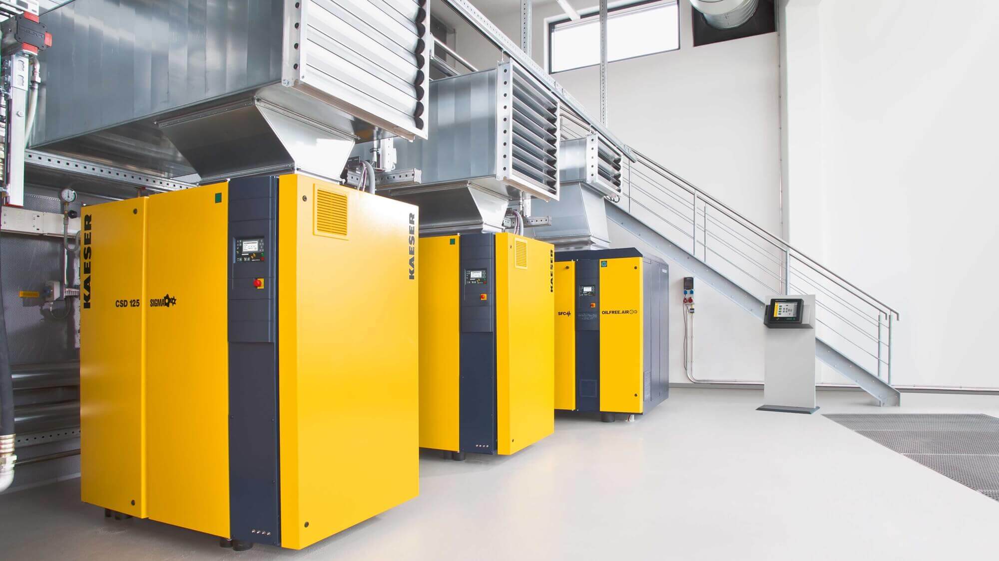 industrial compressor installation